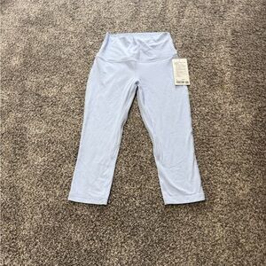 lululemon athletica align crop womens size 10 - new with tags. Sky Blue Leggings